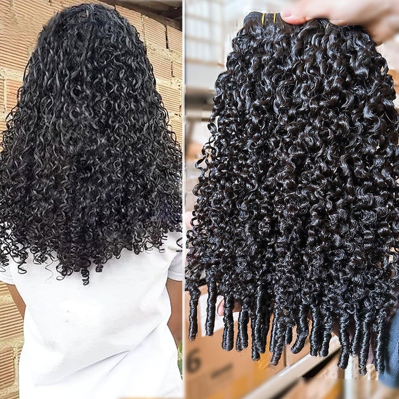 Burmese Curly Clip in Hair Extensions Human Hair 3C4A Lace Clip in Human Hair Extensions 7pcs 120gset Spirally Curly Classic Clips Ins Real Human Hair Extension Full Head For Black Women 18 Inch